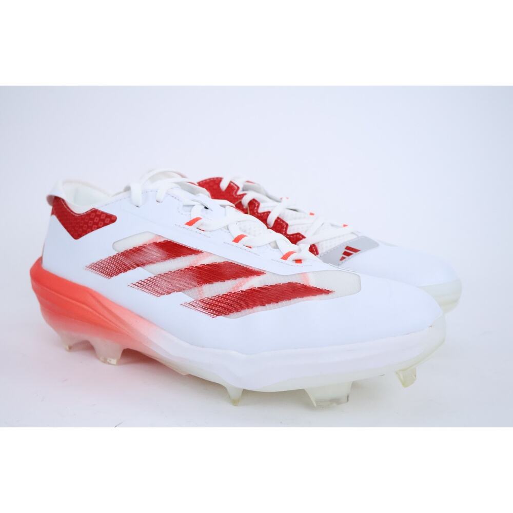 adidas Adizero Impact Warp Speed TPU Baseball Cleats Men's 12 White Red IH4729